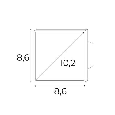 MaxLight Magnetic panel kontrolny czarny MA0015