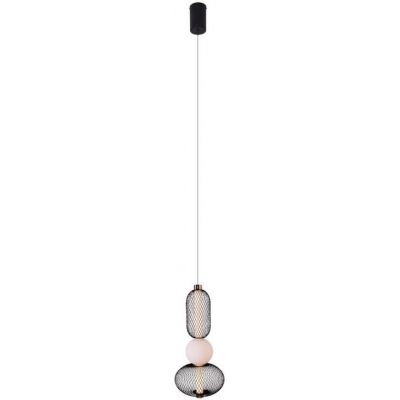 MaxLight Bora lampa wisząca 1x10 W czarna-złota P0591