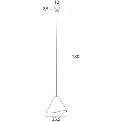 MaxLight Sakura lampa wisząca 1x60 W ciemny orzech P0548