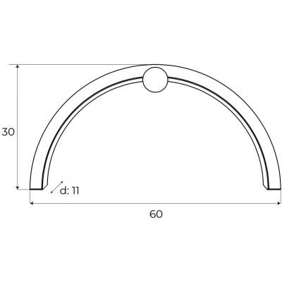 MaxLight Trio Arc kinkiet 1x16 W czarny mat W0334