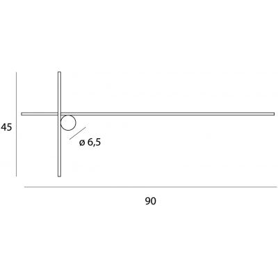 MaxLight Arne kinkiet 1x15 W czarny W0370