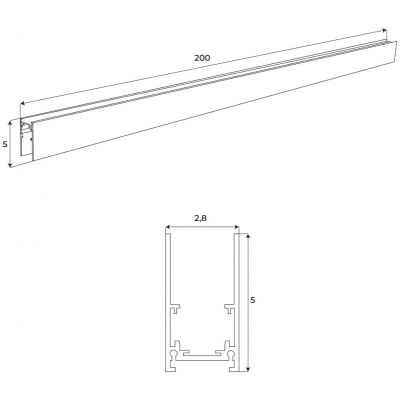 MaxLight Magnetic szynoprzewód magnetyczny czarny MT0002