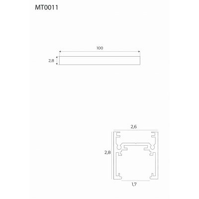 MaxLight Magnetic szynoprzewód magnetyczny biały MT0028