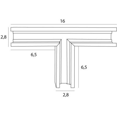 MaxLight Magnetic łącznik T czarny MT0017