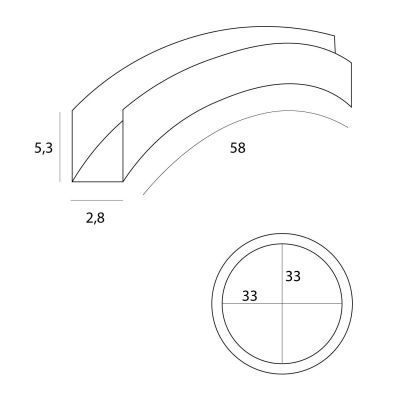 MaxLight Magnetic szyna magnetyczna 58 cm czarna MT0036