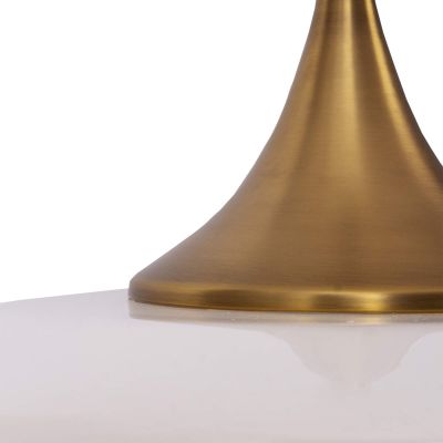 MaxLight Yama lampa wisząca 1x60W złota/szkło mleczne P0466