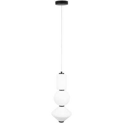 MaxLight Akiko lampa wisząca 1x23W LED biała/czarna P0468