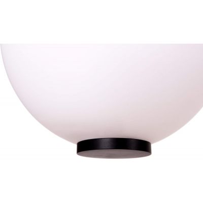 MaxLight Tama lampa wisząca 1x16W LED czarna/szkło mleczne P0469
