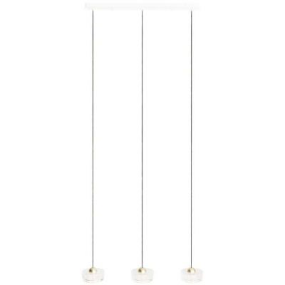 MaxLight Lipari lampa wisząca 3x22 W przezroczysta-złoto szczotkowane P0545