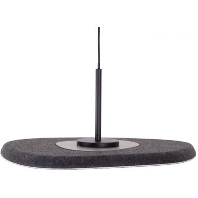 MaxLight Deux lampa wisząca 1x5 W czarna-szary/popielaty P0560