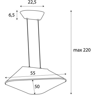 MaxLight Carbon lampa wisząca 1x8 W szary/popielaty-żółta P0569