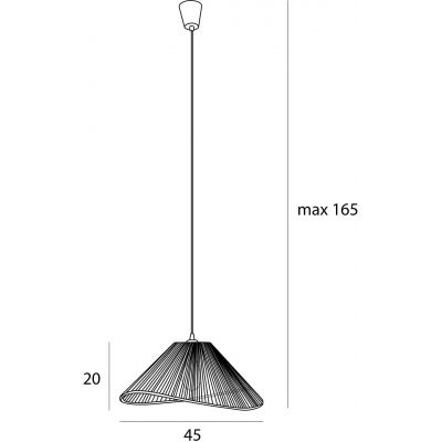 MaxLight Amalfi lampa wisząca 1x15 W czarna P0579