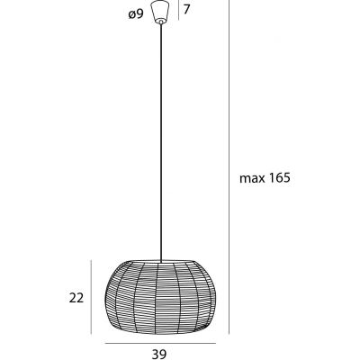 MaxLight Praslin lampa wisząca 1x15 W biała P0583