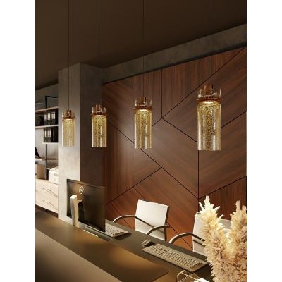 MaxLight Signature lampa wisząca 1x8 W mosiądz P0602