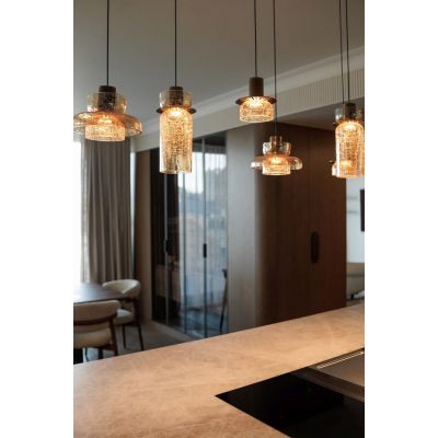 MaxLight Signature lampa wisząca 1x8 W mosiądz P0603