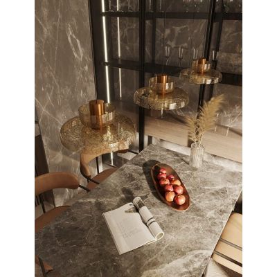 MaxLight Signature lampa wisząca 1x8 W mosiądz P0603