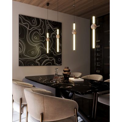 MaxLight Verdes lampa wisząca 1x10 W czarna P0612