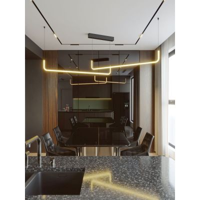 MaxLight Urus lampa wisząca 1x30 W czarna P0645