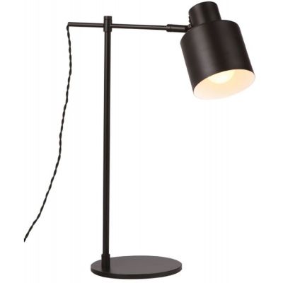 MaxLight Black lampa biurkowa 1x60W czarna T0025