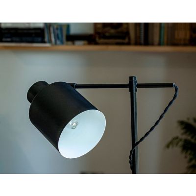 MaxLight Black lampa biurkowa 1x60W czarna T0025
