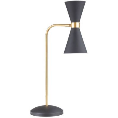 MaxLight Cornet lampa biurkowa 2x5W czarny/złoty T0039