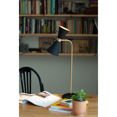 MaxLight Cornet lampa biurkowa 2x5W czarny/złoty T0039