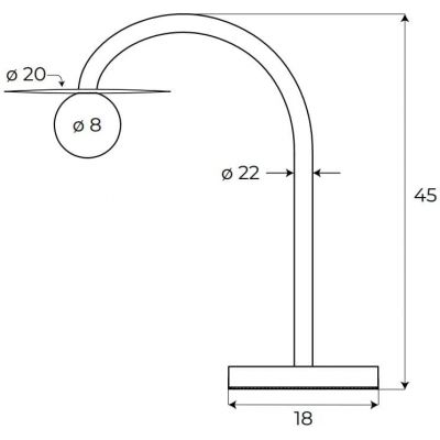 MaxLight Enigma lampa stołowa 1x2 W złoto szczotkowane T0054