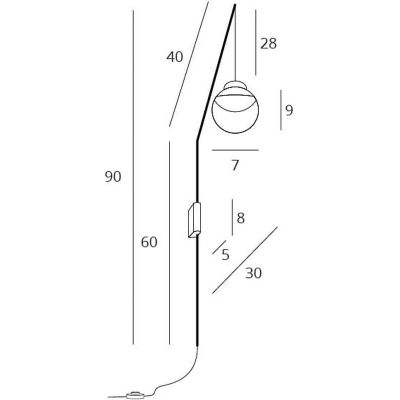 MaxLight Zoom kinkiet 1x3W LED czarny W0269