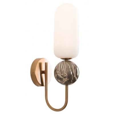 MaxLight Nova kinkiet 1x7 W biały-złoty W0380