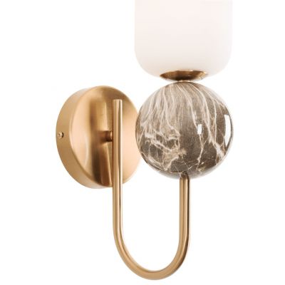 MaxLight Nova kinkiet 1x7 W biały-złoty W0380