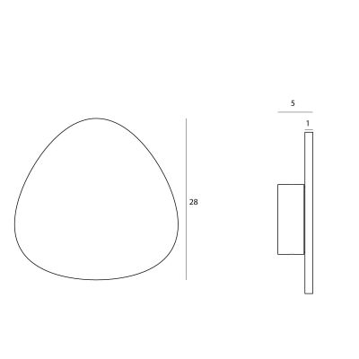 MaxLight Marbles kinkiet 1x10 W biały W0390