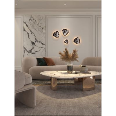 MaxLight Marbles kinkiet 1x6 W czarny W0391