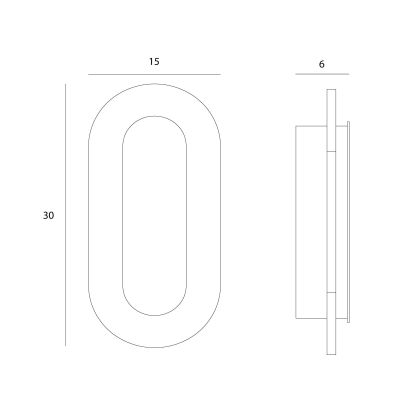 MaxLight Travertino kinkiet 1x10 W czarny W0393