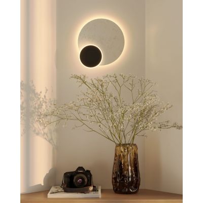 MaxLight Travertino kinkiet 1x14 W czarny W0395