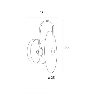 MaxLight Retro kinkiet 1x3 W kremowy W0401