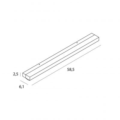 MaxLight Trio kinkiet 1x7 W złoty W0403D