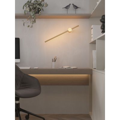 MaxLight Spirit kinkiet 1x9 W złoty W0414