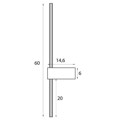 MaxLight Spirit kinkiet 1x9 W złoty W0414