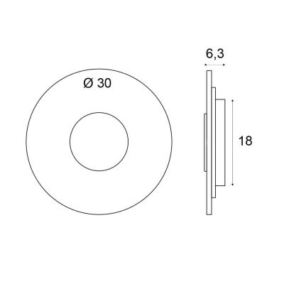 MaxLight Sun kinkiet 1x14 W złoty W0417