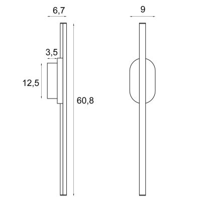 MaxLight Amor kinkiet 1x12 W złoty W0418