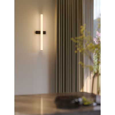 MaxLight Thora kinkiet 1x18 W czarny W0420D