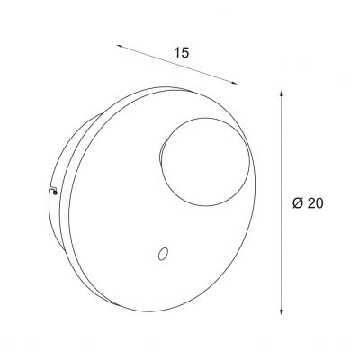 MaxLight Lando kinkiet 1x7 W beżowy W0426