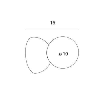 MaxLight Eye kinkiet 1x7 W beżowy W0427