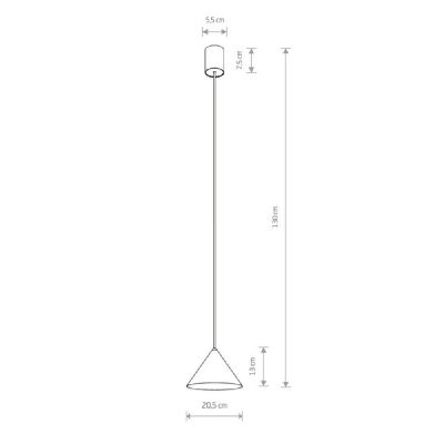 Nowodvorski Lighting Zenith lampa wisząca 1x20 W czarna 7996