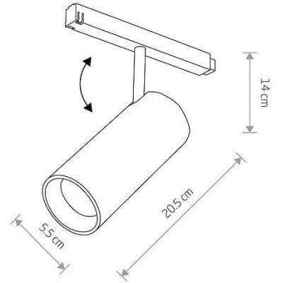 Nowodvorski Lighting LVM Spot LED lampa do szynoprzewodów 1x15 W czarny 10147