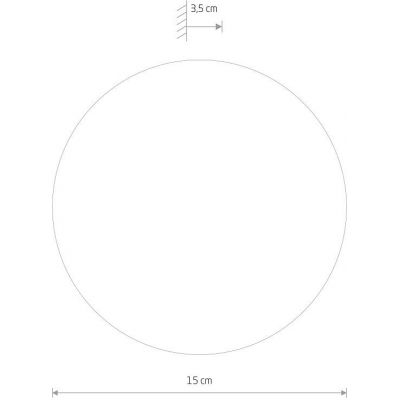 Nowodvorski Lighting Ring kinkiet 1x7 W czarny-złoty 10280