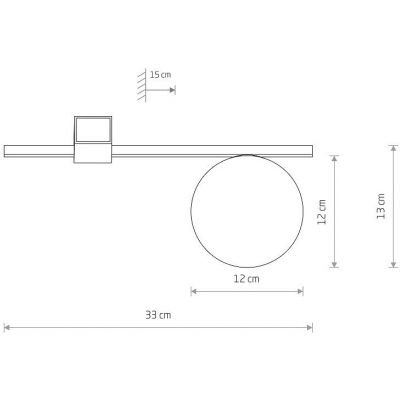 Nowodvorski Lighting Pik plafon 1x12 W biały-czarny 10299