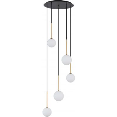 Nowodvorski Lighting Karo lampa wisząca 5x12 W czarna 10303