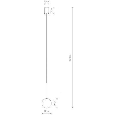 Nowodvorski Lighting Karo lampa wisząca 1x12 W biała-czarna-złota 10305
