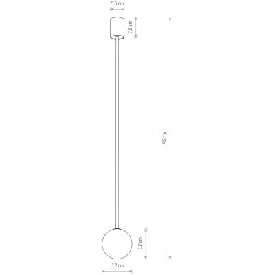 Nowodvorski Lighting Kier lampa wisząca 1x12 W biała-złoty satynowy 10306